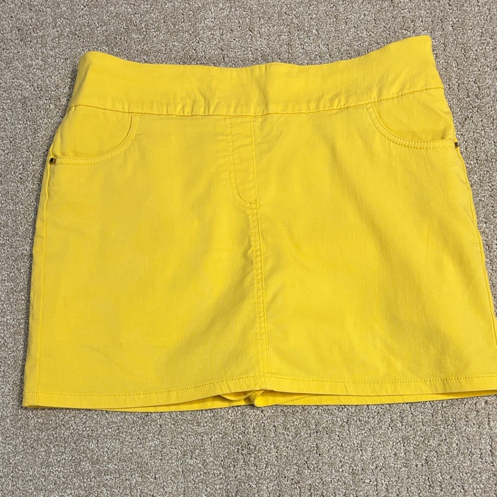 Bright Yellow Mini Skort